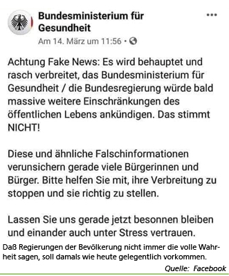 Fake-News Bundesministerium